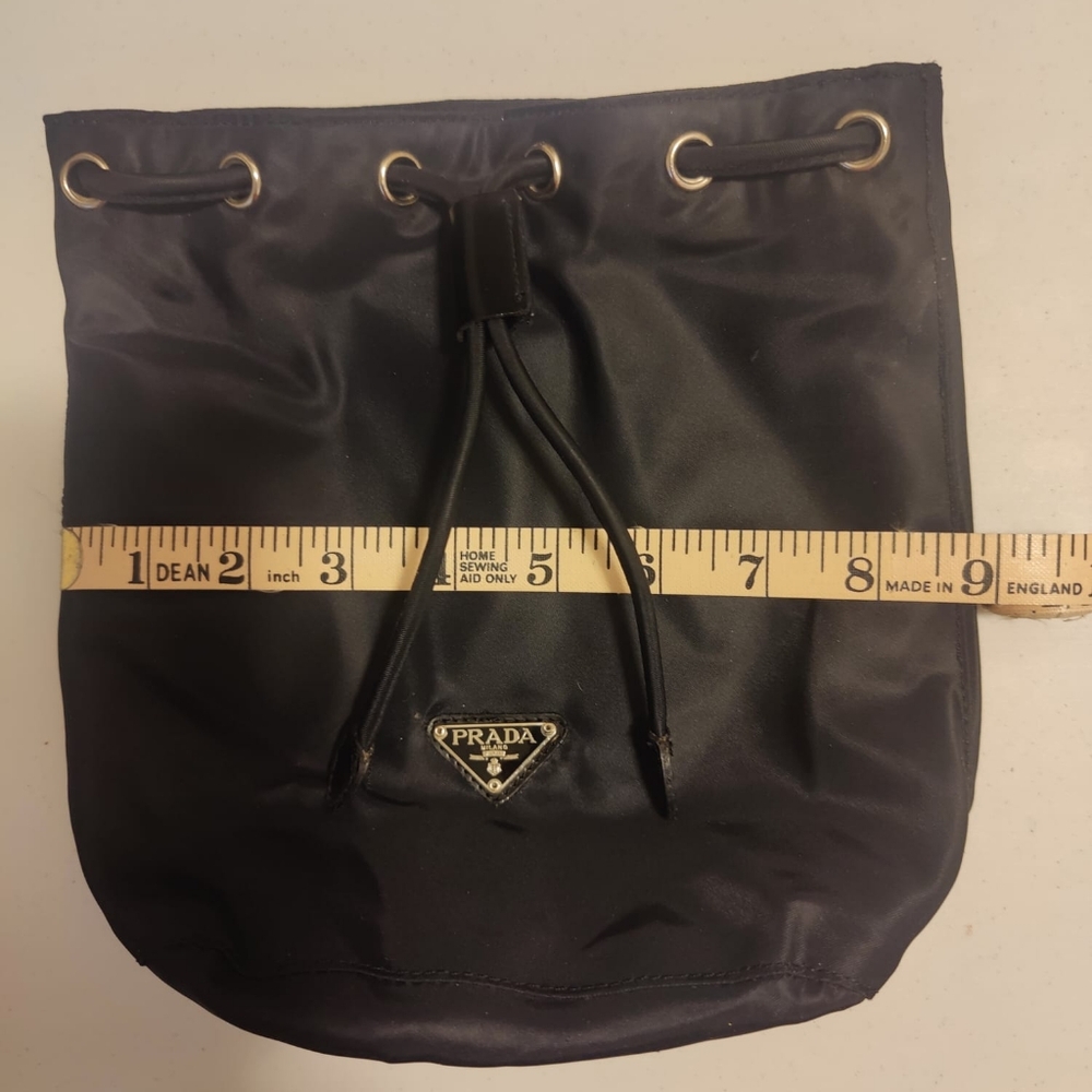 Vintage Authentic Prada Tessuto Nylon Bucket Pouch